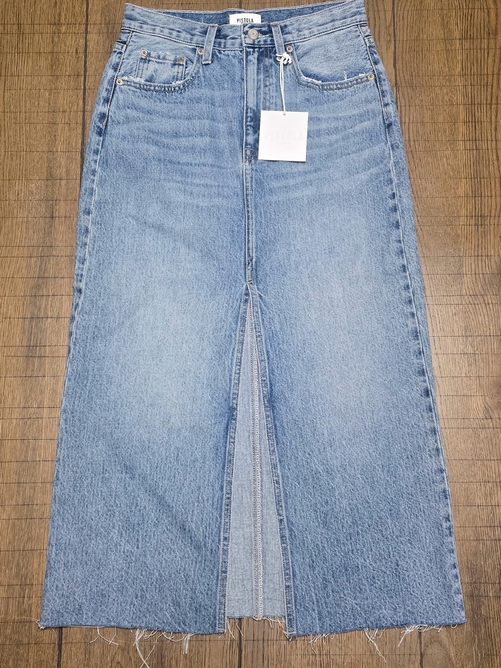 pistola Light Blue Denim Jeans Skirt